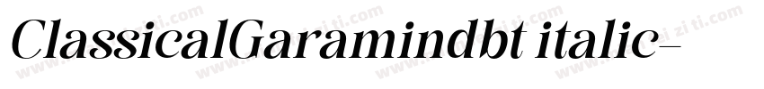 ClassicalGaramindbt italic字体转换